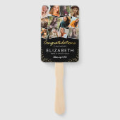 黒い金ゴールド2025卒業写真 ハンドファン (裏面)