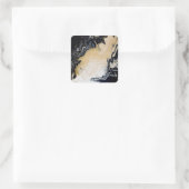 黒い金ゴールド スクエアシール (バッグ)