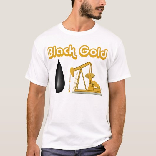 黒い金ゴールド Tシャツ (正面)