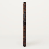 黒い金属の補強材を備えた古い木製ドア Case-Mate iPhoneケース (裏面/右)