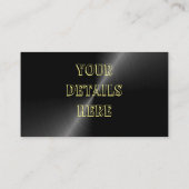 黒い金属をカスタム設計して下さい 名刺 (裏面)