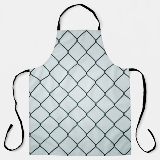 黒い金属チェーンリンクフェンス エプロン (正面)