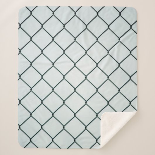 黒い金属チェーンリンクフェンス シェルパブランケット (正面)