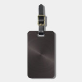 黒い金属 ラゲッジタグ (正面縦)