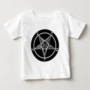 黒い金属、baphomet、暗闇の主! ベビーTシャツ