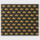 黒い金魚 ラッピングペーパー (フラット)