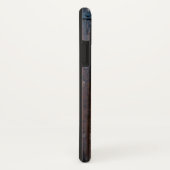 黒い鉄の支えのある古い茶色の木製のドア Case-Mate iPhoneケース (裏面/右)