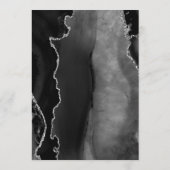 黒い銀のアゲットダーク結婚ズ メニュー (裏面)