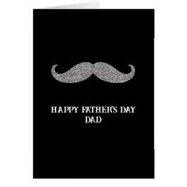 黒い銀の口ひげ父の日