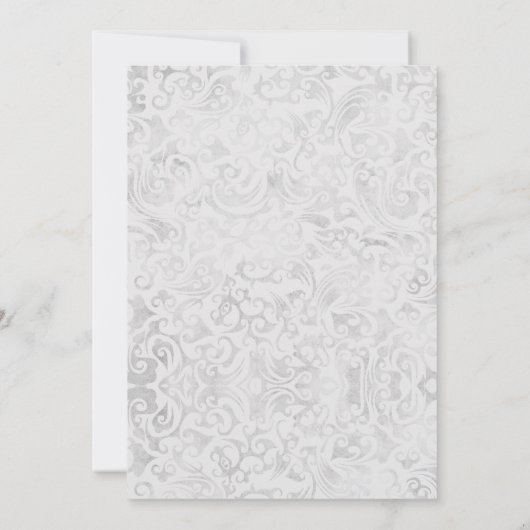 黒い銀製の紫色の菓子16の招待状 招待状 (裏面)