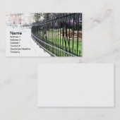 黒い鍛鉄のフェンス 名刺 (正面/裏面)