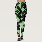 黒い長方形を緑のレギンスで打つ レギンス (裏面)