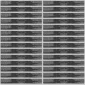 黒い防水化粧品ラベル1" x 7" シール (正面)