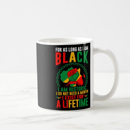黒い限り黒い歴史の月 コーヒーマグカップ (右)