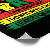 黒い限り黒い歴史の月 ポスター (角)