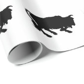 黒い雄牛パターン ラッピングペーパー (ロールコーナー)