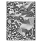 黒い霧雨の画像に灰色の筋が付いている テーブルクロス (正面)