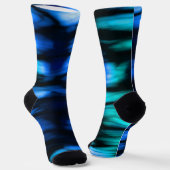 黒い青と緑 ソックス (傾斜あり)