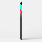 黒い青の赤い灰色のパターン Case-Mate iPhoneケース (裏面 / 右)