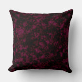 黒い静脈を持つ黒い大理石のブルゴーニュ クッション (正面)