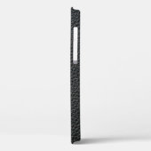 黒い革のテクスチャと背景をクローズアップ Case-Mate iPhoneケース (裏面 / 左)
