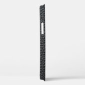 黒い革のテクスチャと背景をクローズアップ Case-Mate iPhoneケース (裏面 / 右)