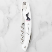 黒い革の太もも高いブーツThunder_Cove ソムリエナイフ (正面)