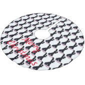 黒い革の太もも高いブーツThunder_Cove ブラッシュドポリエステルツリースカート (アングル)