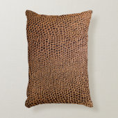 黒い革の背景 アクセントクッション (正面(垂直))