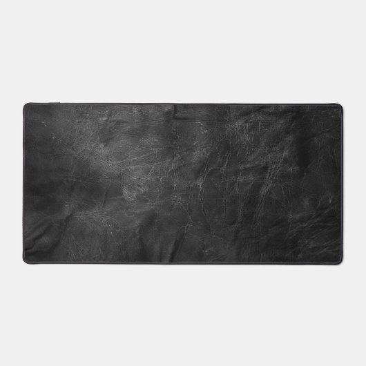 黒い革の背景 デスクマット (正面)