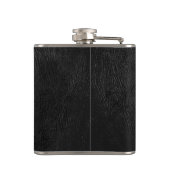 黒い革モノグラム フラスク (裏面)