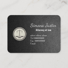 黒い革弁護士の名刺 名刺