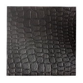 黒い革質 タイル (正面)