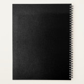 黒い革 プランナー手帳 (裏面)