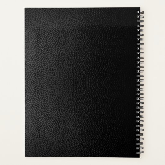 黒い革 プランナー手帳 (裏面)