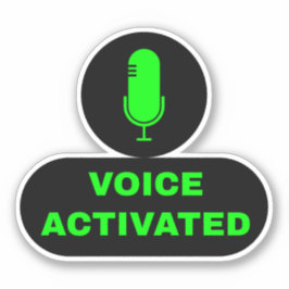 黒い音声がアクティブ シール