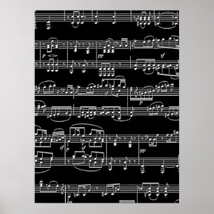 黒い音楽の白い音 ポスター