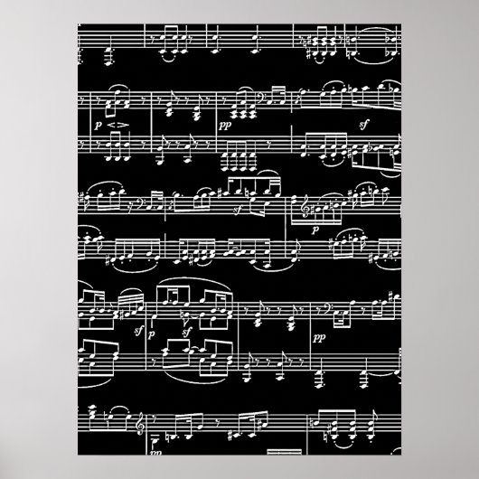 黒い音楽の白い音 ポスター (正面)