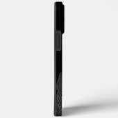 黒い頑丈なギークマン保持ヘッド |考えの男 Case-Mate iPhoneケース (裏面 / 右)