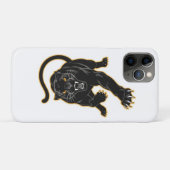 黒い頭が切れるパンザーiPhoneケース Case-Mate iPhoneケース (裏面(横))