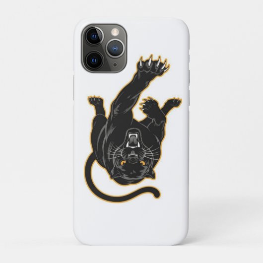 黒い頭が切れるパンザーiPhoneケース Case-Mate iPhoneケース (裏)