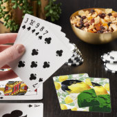 黒い頭のカイクオウム甘い黄色の緑の鳥 トランプ (インサイチュ)