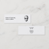 黒い頭骨 スキニー名刺 (正面/裏面)