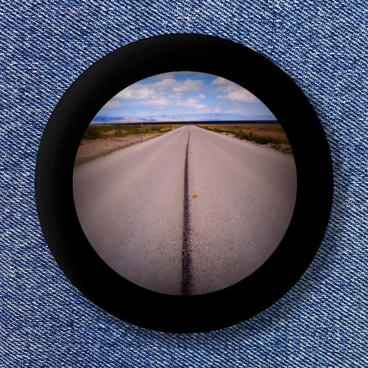 黒い額縁の写真 缶バッジ