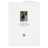 黒い顔の秋田犬ことわざごめんなさい (裏面)