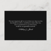 黒い願いが上手く行く。パープル結婚の挿入カード エンクロージャーカード (裏面)