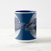 黒い飛んでいるRaven Gothic、Celtic、ウィッカ信者 マグカップ (中央)