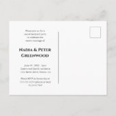 黒い食べドリンク我々の得レトロ結婚したの駆け落ち ポストカード (裏面)