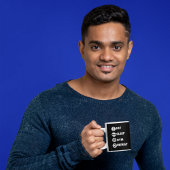 黒い食べ睡眠ジムリピートアイコンマグ マグカップ