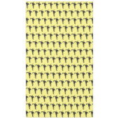 黒い飢えたサソリの漫画イラストレーション テーブルクロス (正面)